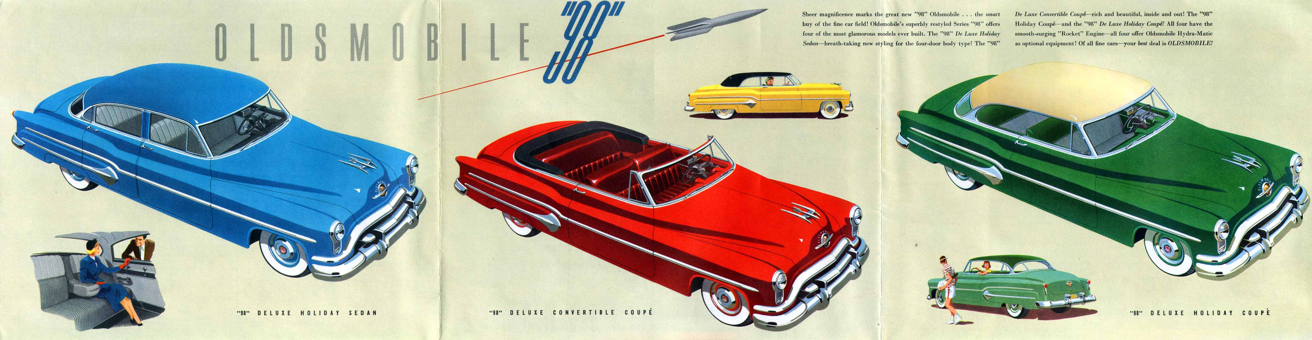 1951 Oldsmobile Motor Cars Foldout Page 4